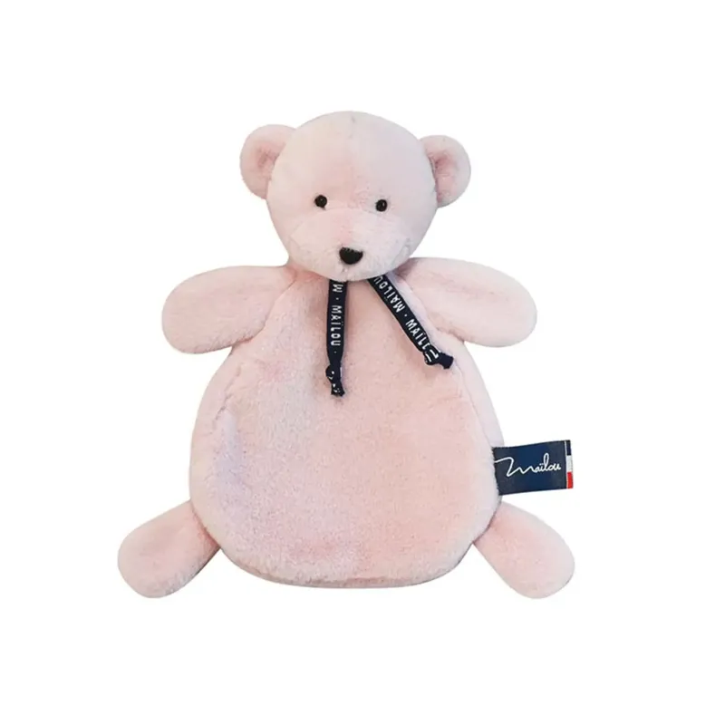Doudou Ours Rose Poudre Dorlotin