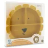 Assiette silicone compartimentée à ventouse Mr Lion