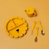 Assiette silicone compartimentée à ventouse Mr Lion