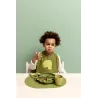 Assiette silicone compartimentée à ventouse Mr Dino