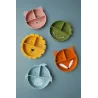 Assiette silicone compartimentée à ventouse Mrs Chat