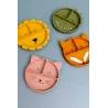 Assiette silicone compartimentée à ventouse Mrs Chat