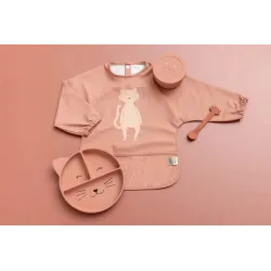 Assiette silicone compartimentée à ventouse Mrs Chat