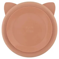 Assiette silicone compartimentée à ventouse Mrs Chat