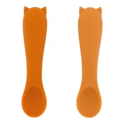 Lot de 2 cuillères en silicone (1er âge) Mr Renard