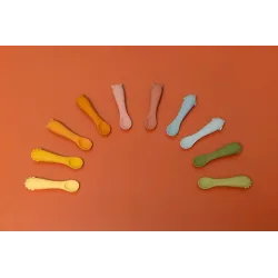 Lot de 2 cuillères en silicone (1er âge) Mrs Chat