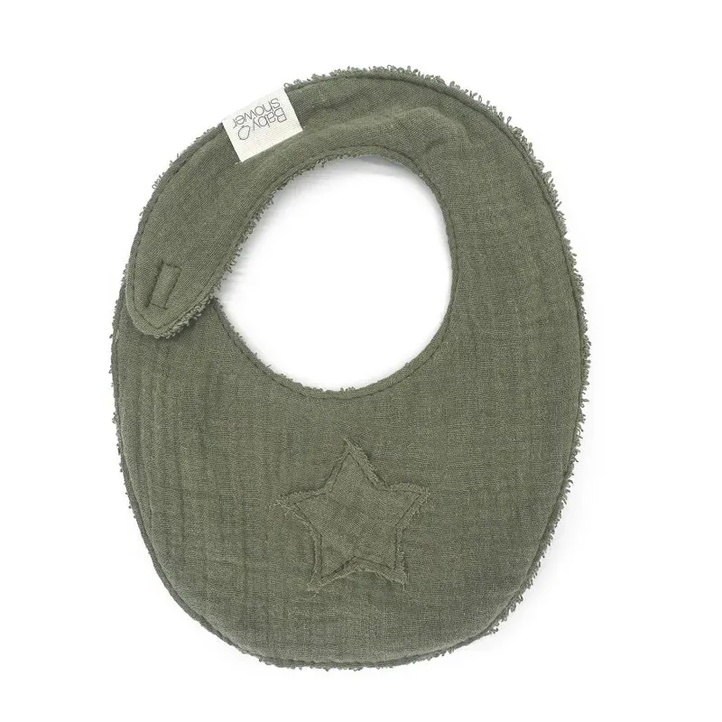 Bavoir Naissance Gaze de coton Jungle