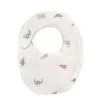 Bavoir Naissance Gaze de coton Dino