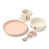 Set repas en Silicone Vivi Wild Child Rosey
