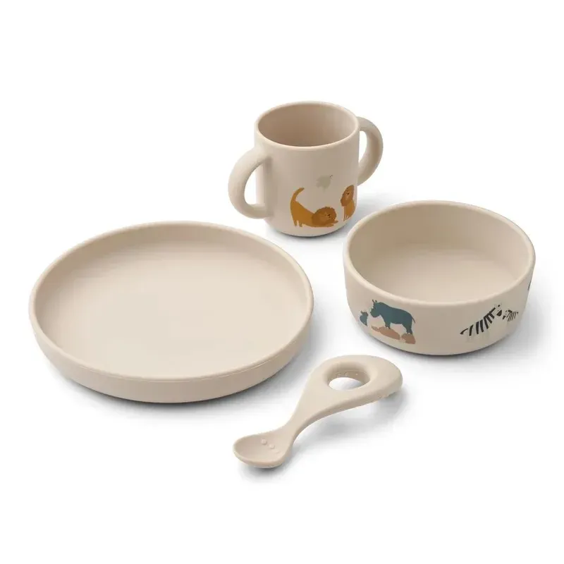 Set repas en Silicone Vivi All Together Sandy