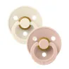 Pack de 2 Bibs Colour (forme ronde) Ivoire et Blush