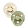 Pack de 2 Bibs Colour (forme ronde) Ivoire et Sage