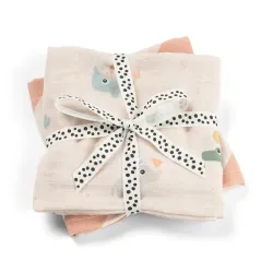 Lot de 2 langes 65 x 65 cm Célébration Powder