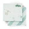Lot de 2 langes 65 x 65 cm Célébration Blue