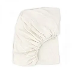 Housse de matelas à langer en gaze de coton Ivory Powder