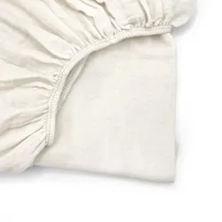 Housse de matelas à langer en gaze de coton Ivory Powder