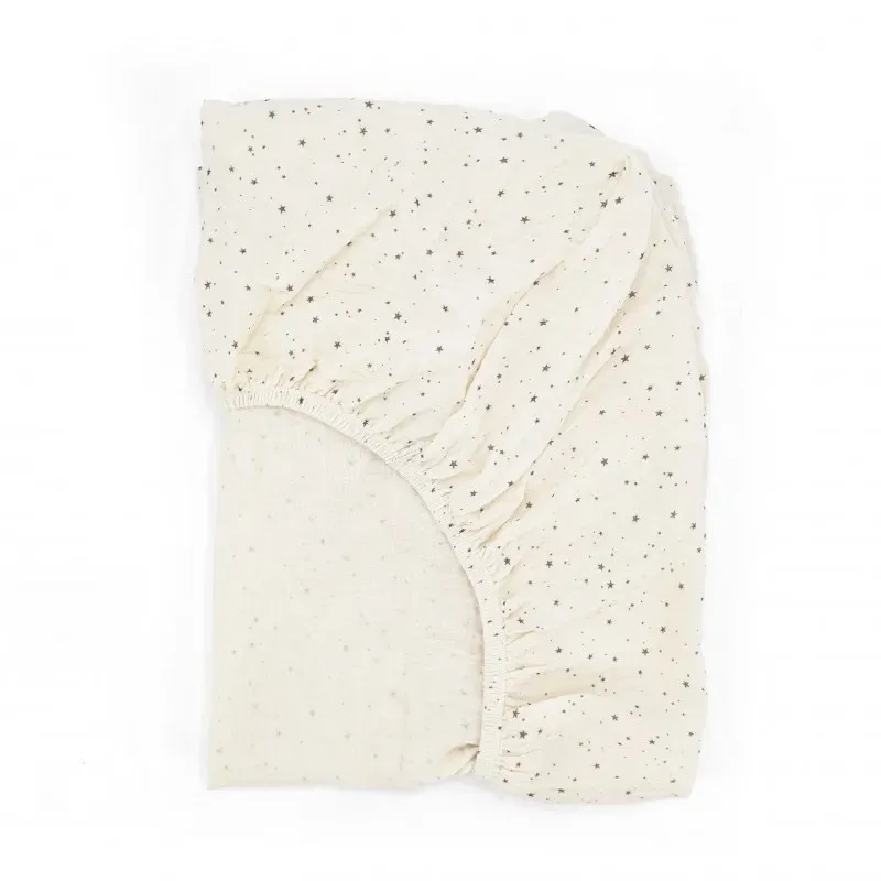 Housse de matelas à langer en gaze de coton Vanilla Sky