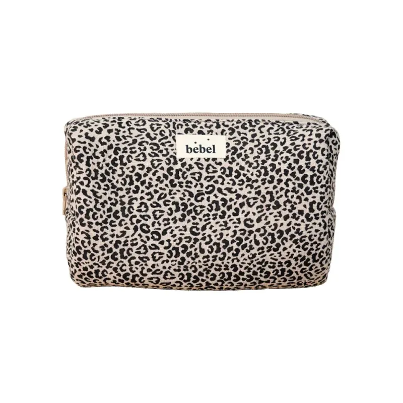 Trousse de toilette Léopard Beige