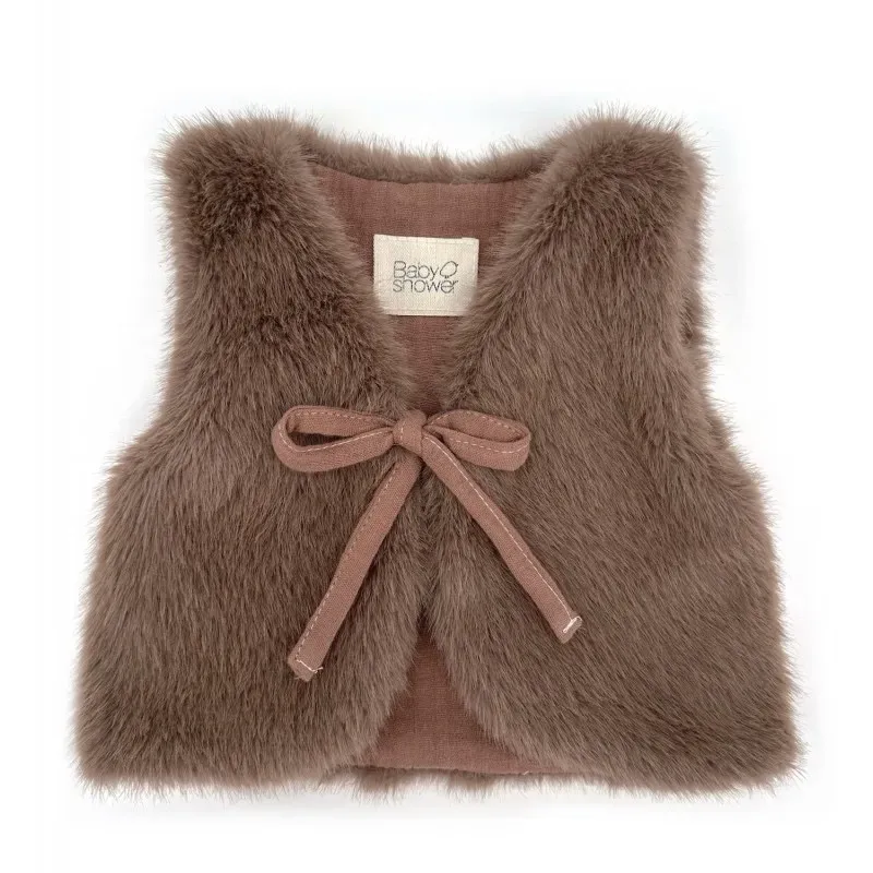 Gilet Bébé Plushy Moka