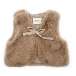 Gilet Bébé Plushy Beige