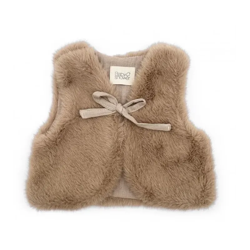 Gilet Bébé Plushy Beige