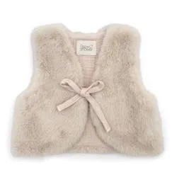 Gilet Bébé Plushy Crème