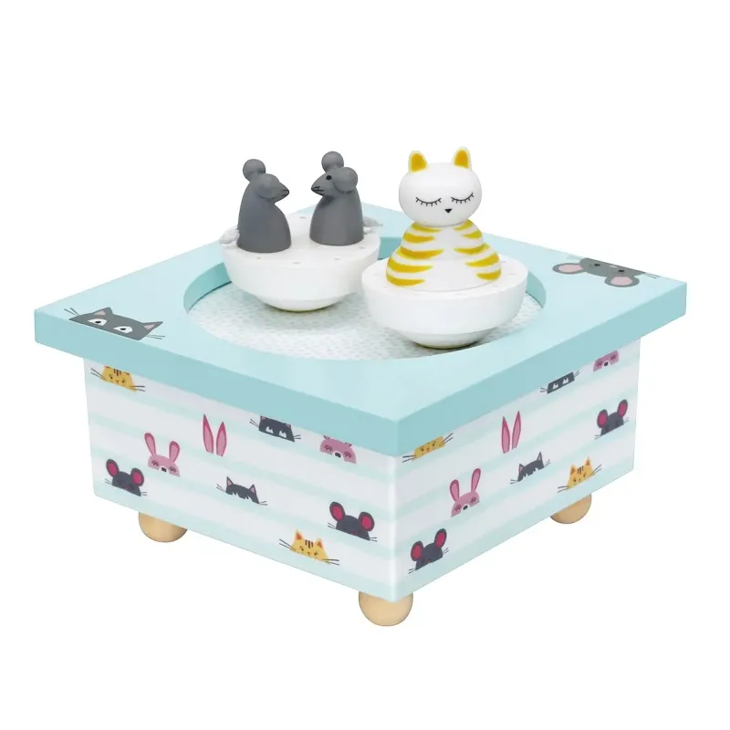 Boite à Musique Dancing Chat et Souris