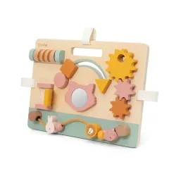 Panneau d'activité en bois Mrs Chat